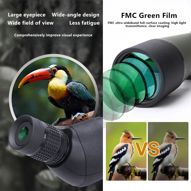 🌿🌄 20-60x80 Spotting Scope with Tripod | BAK4 HD Waterproof for Bird Watching & Wildlife Observation | Phone Holder + Carrying Bag 🦅 #WildlifeWatching #OutdoorGear 🌿🌄 20-60x80 Spotting Scope with Tripod | BAK4 HD Waterproof for Bird Watching & Wildlife Observation | Phone Holder + Carrying Bag 🦅 #WildlifeWatching #OutdoorGear